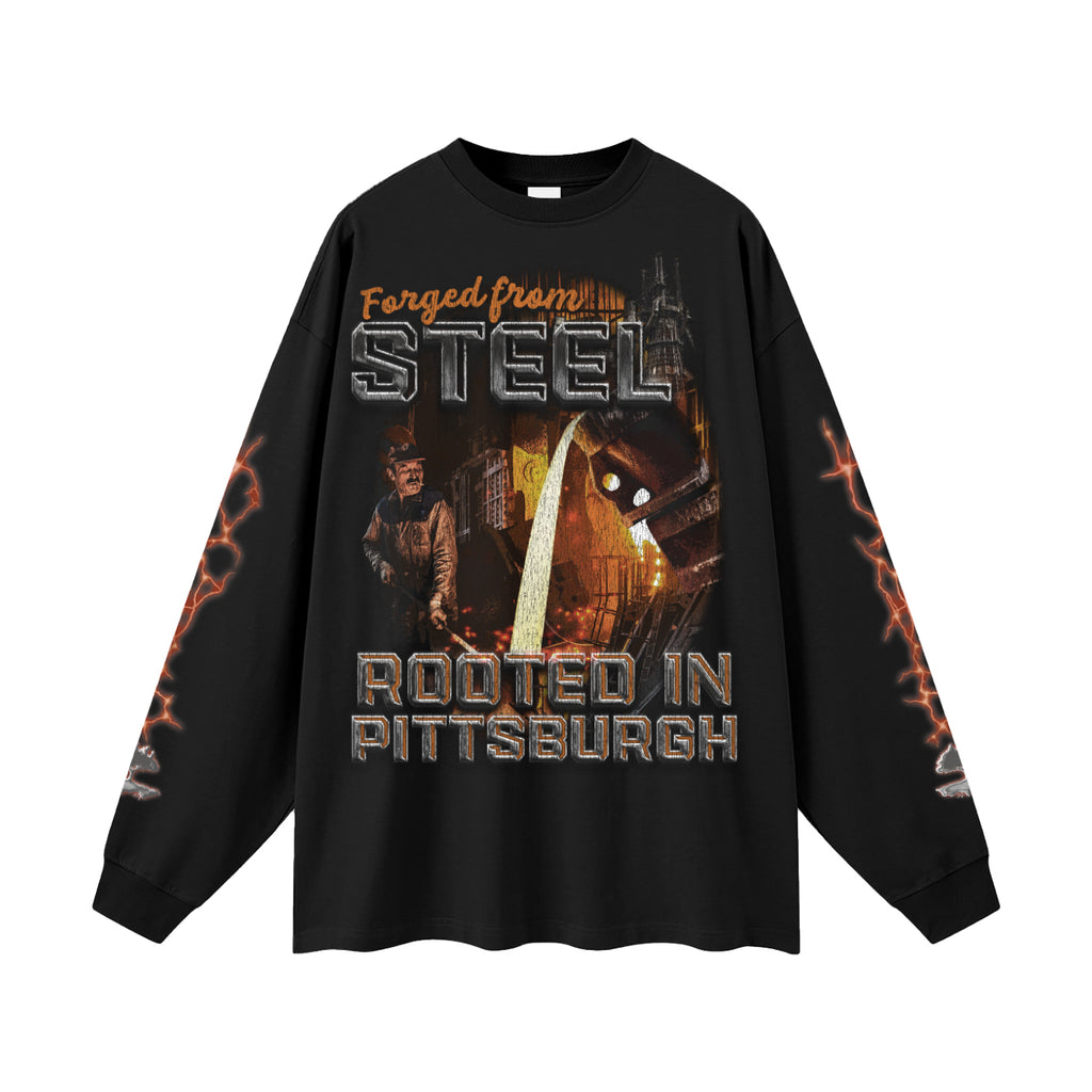 Forged from Steel Oversized Long Sleeve T-Shirt