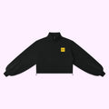 Women’s Square Logo Mock-Neck Quarter-Zip Sweatshirt